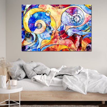 Face to Face Canvas Wall Art