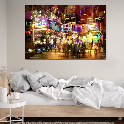 Erythracus Market Canvas Wall Art