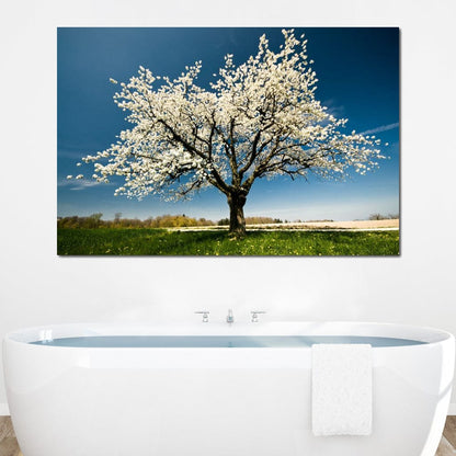White Tree Canvas Wall Art