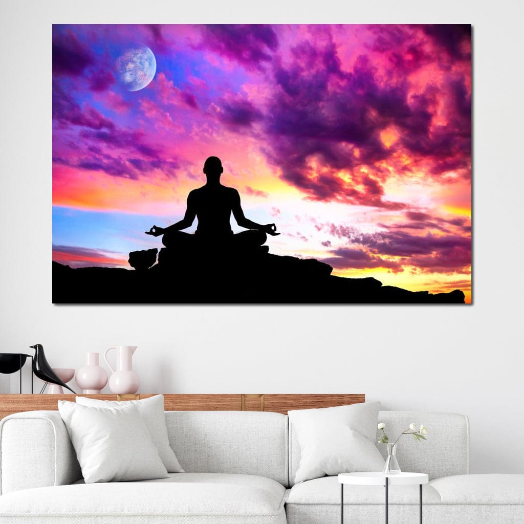Master of Yoga Canvas Wall Art