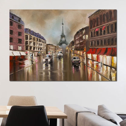 French Avenue Canvas Wall Art