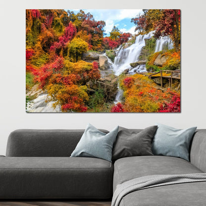 Mae Klang Waterfall Canvas Wall Art