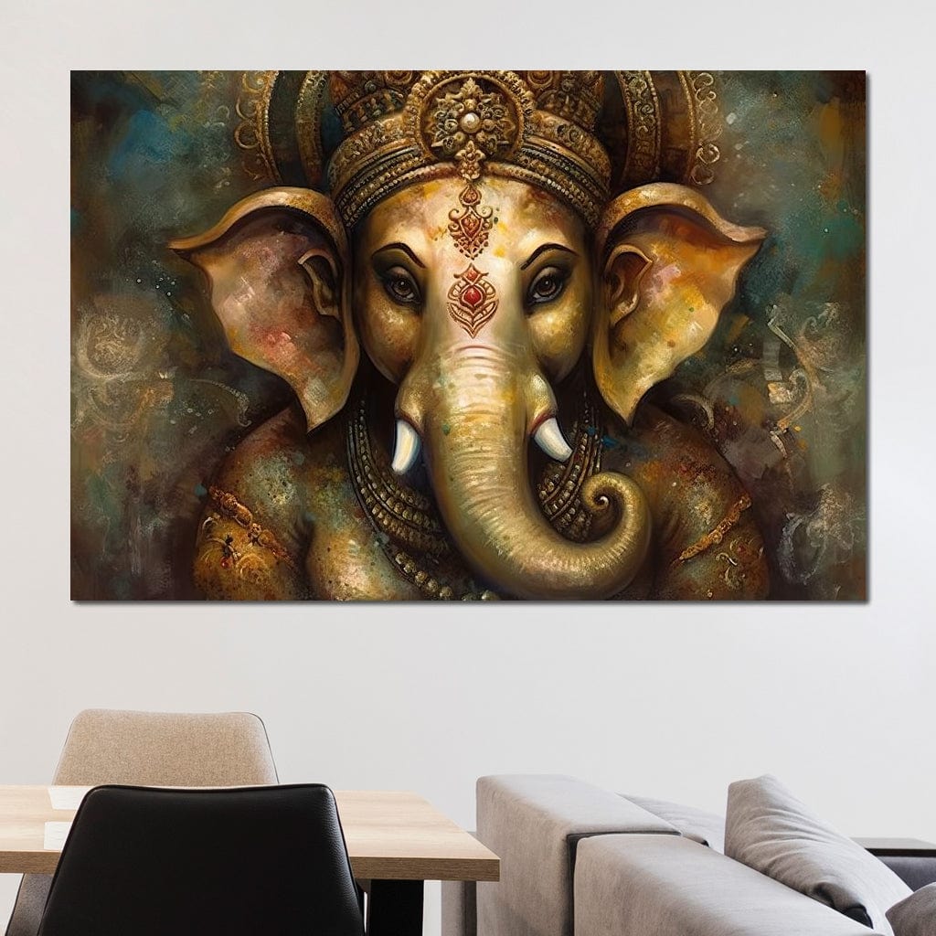 Ganesha's Intelligence Canvas Wall Art