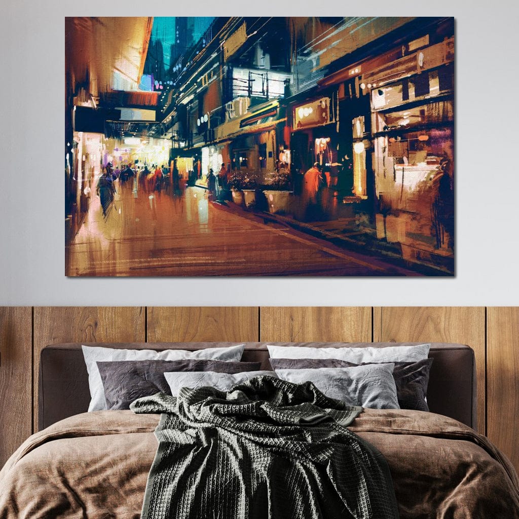 City Market Canvas Wall Art
