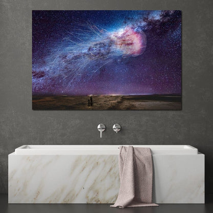 Cosmic Jellyfish Galaxy - KitConcepts Canvas Wall Art