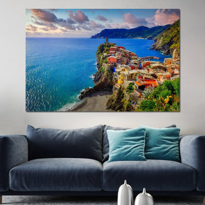 Vernazza Village Canvas Wall Art