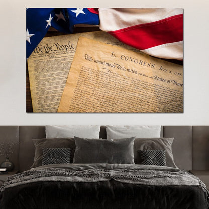 July 4th, 1776 Canvas Wall Art