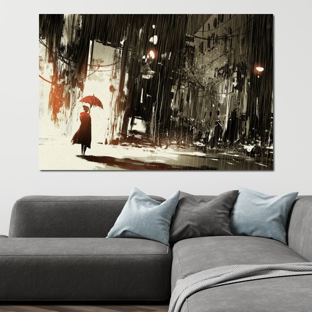 Halelis Rainy Day Canvas Wall Art