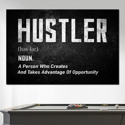 Hustle Canvas Wall Art