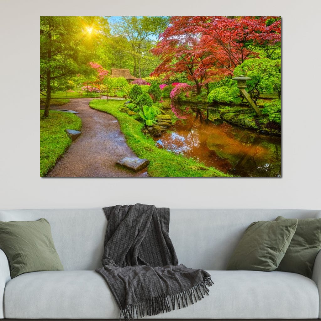 Japanese Garden Canvas Wall Art