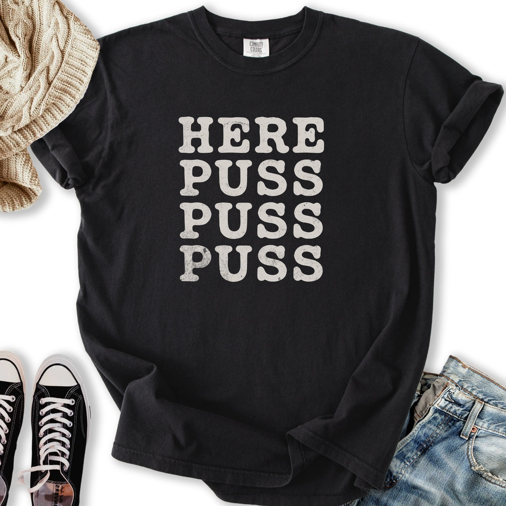 Here Puss Puss Relaxed Tee