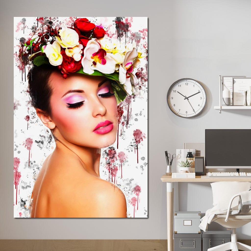 Flower Devine MixArt Canvas Wall Art