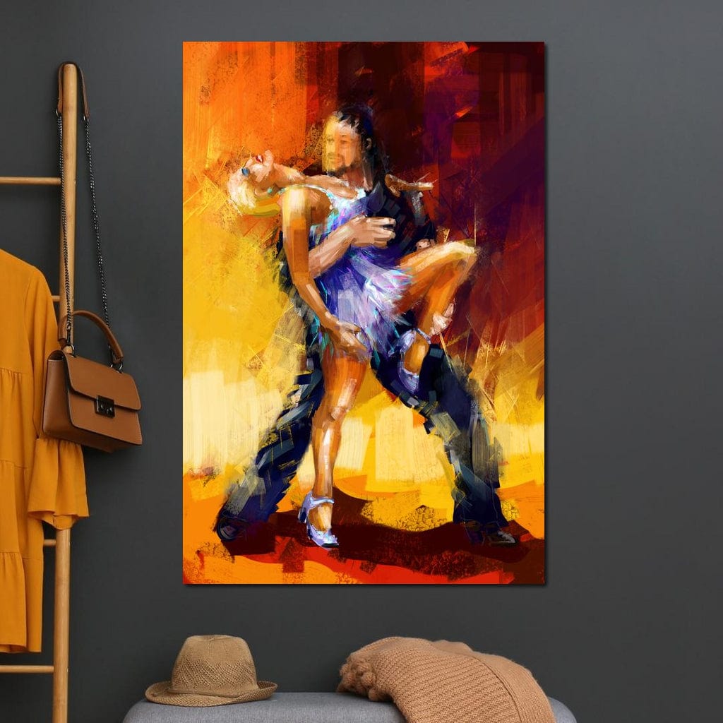 Rumba Dancers Canvas Wall Art