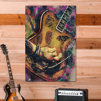 Johnny Depp's Guitar Canvas Wall Art