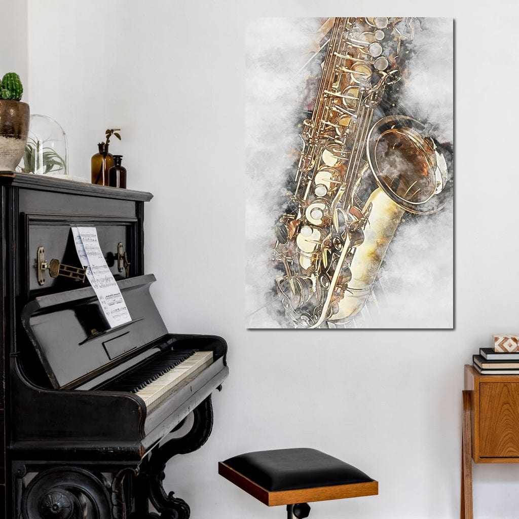 Saxophone - Mateo Canvas Wall Art