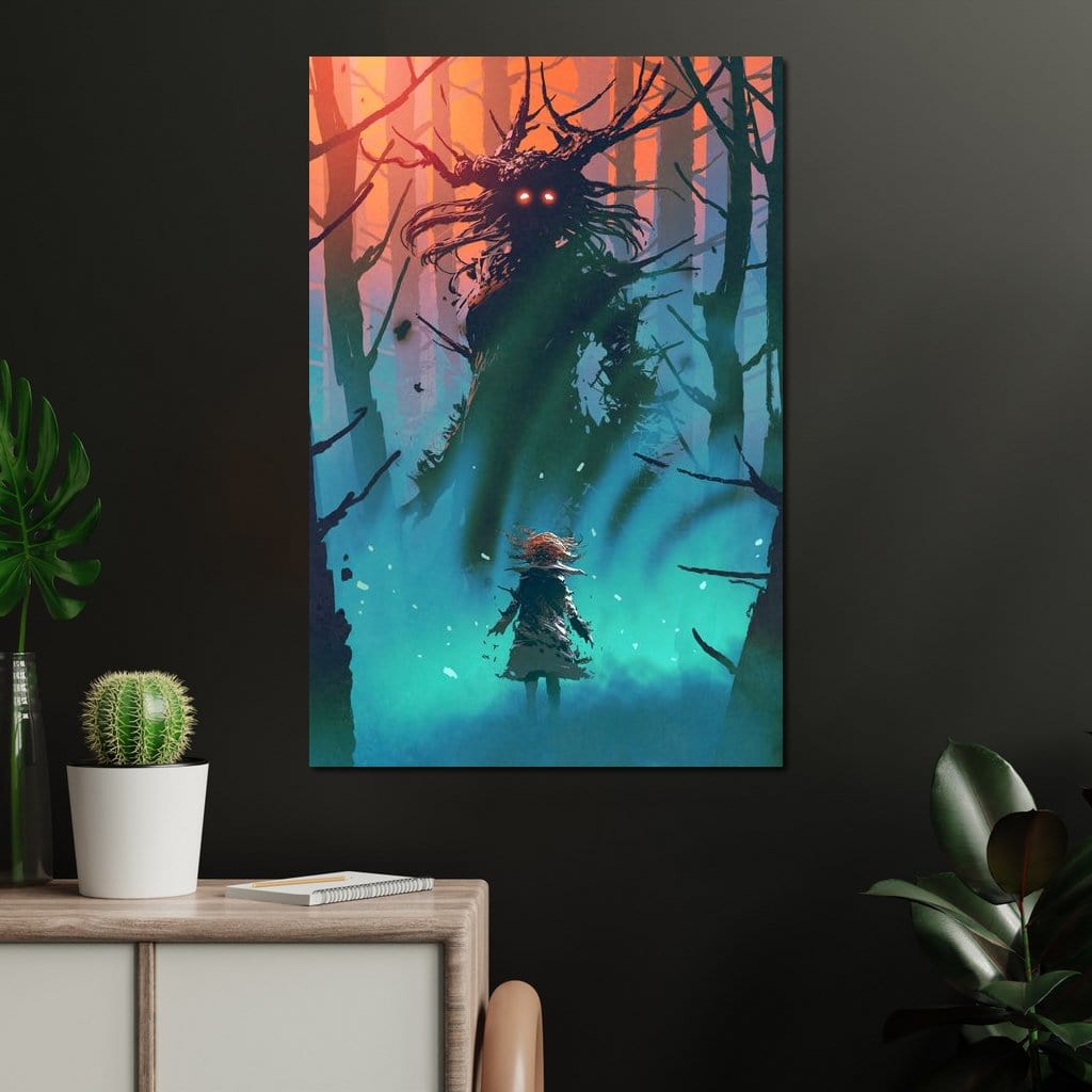 Witch in the Woods Canvas Wall Art