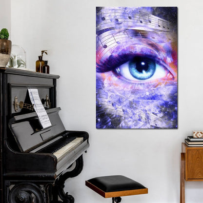 Musical Eye Canvas Wall Art