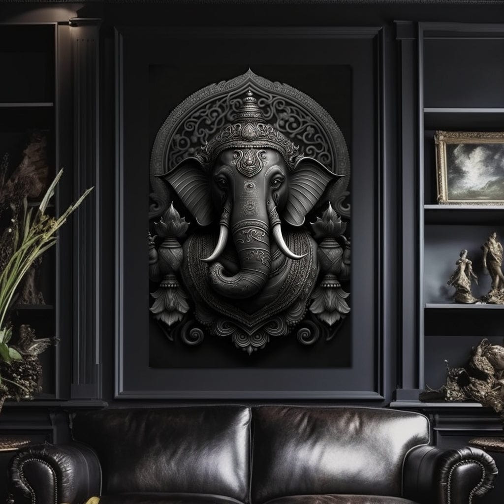 Ganesha's Might Canvas Wall Art