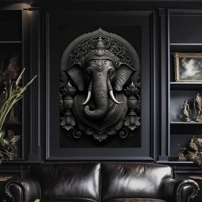 Ganesha's Might Canvas Wall Art