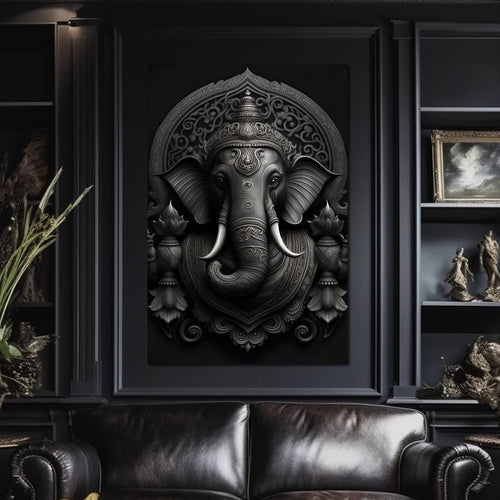 Ganesha's Might Canvas Wall Art