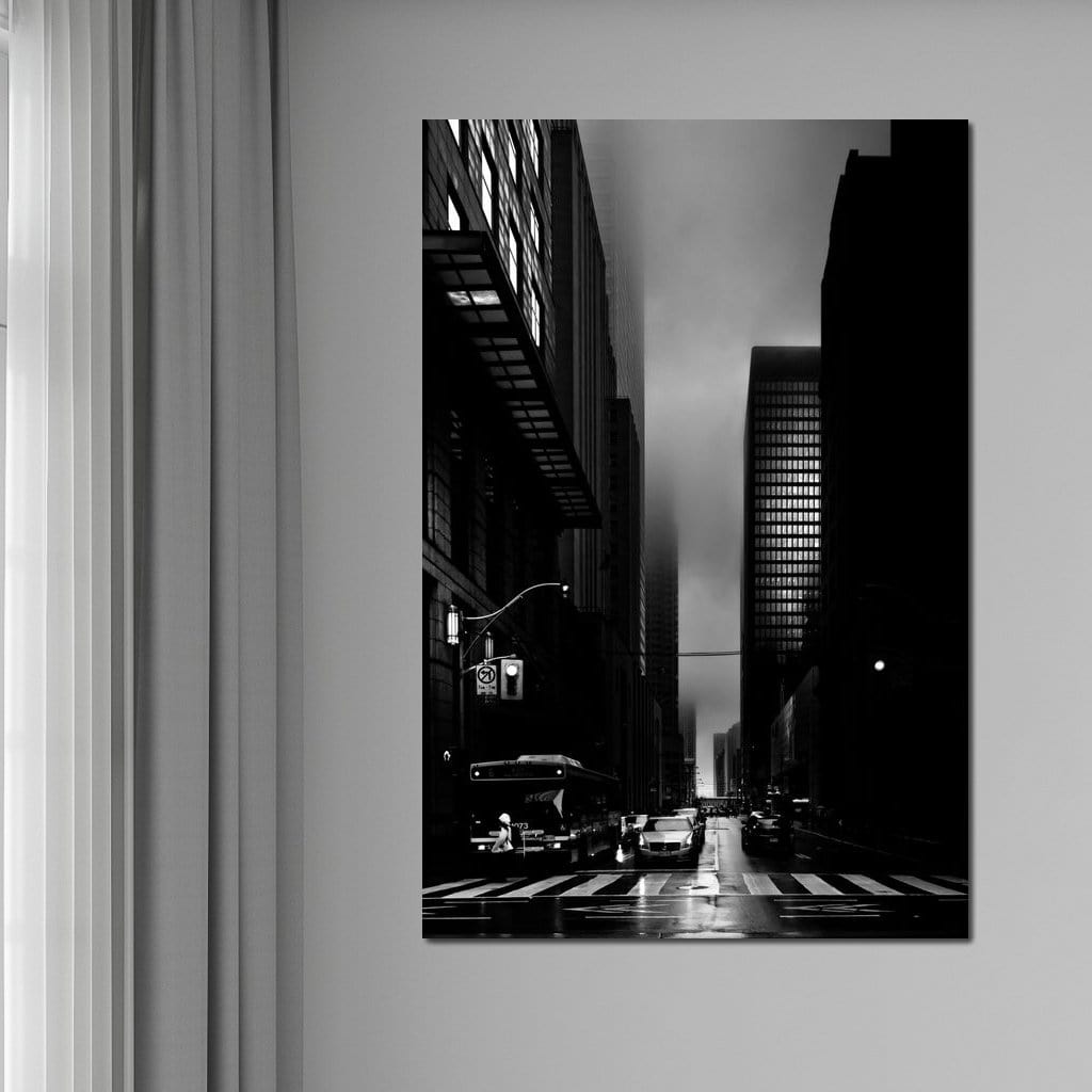 Downtown Toronto Fogfest no35 Canvas Wall Art