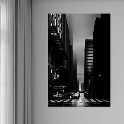 Downtown Toronto Fogfest no35 Canvas Wall Art