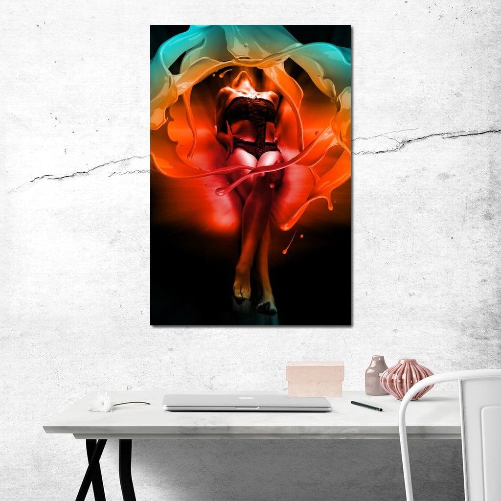 Color of Seduction Canvas Wall Art