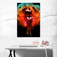 Color of Seduction Canvas Wall Art