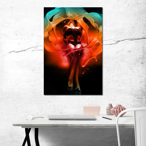 Color of Seduction Canvas Wall Art
