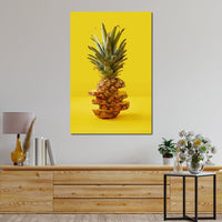 Sliced Pineapple Canvas Wall Art