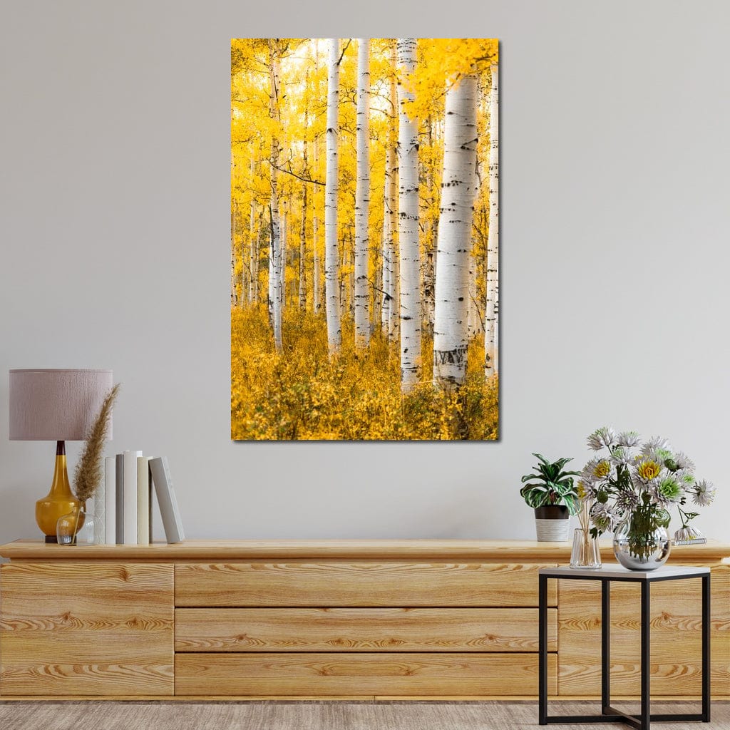 Yellow Forest - Colorado Canvas Wall Art