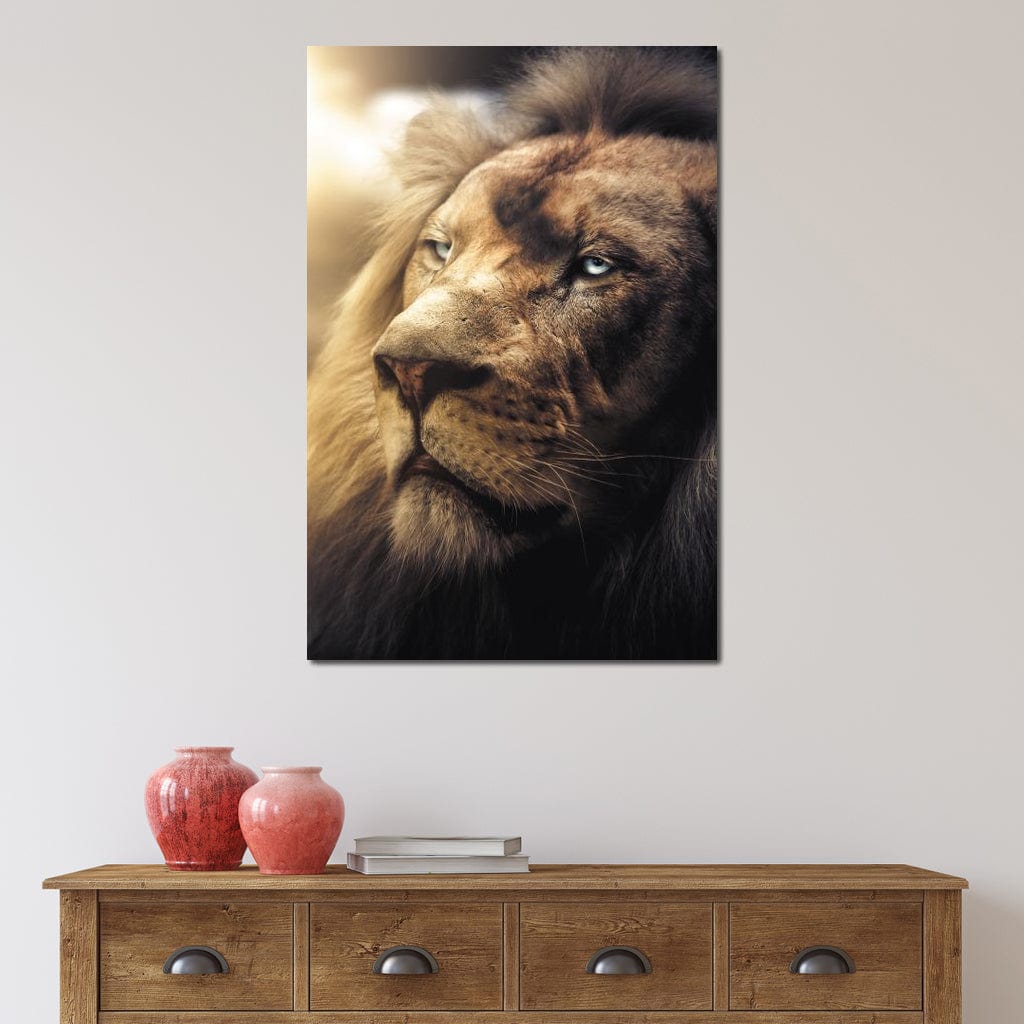 Lion Boss Canvas Wall Art