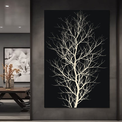 The Black Tree Canvas Wall Art