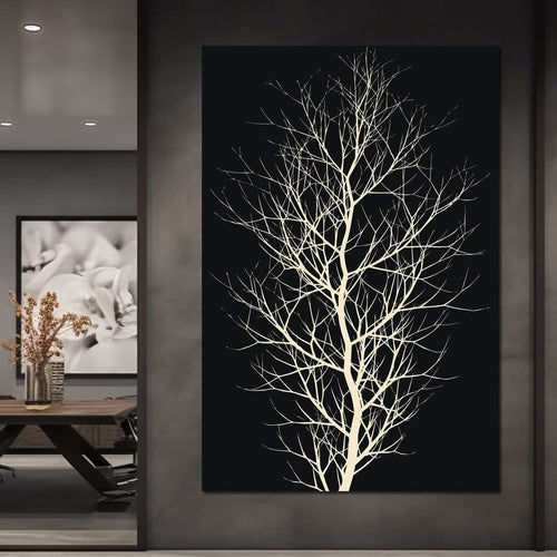 The Black Tree Canvas Wall Art