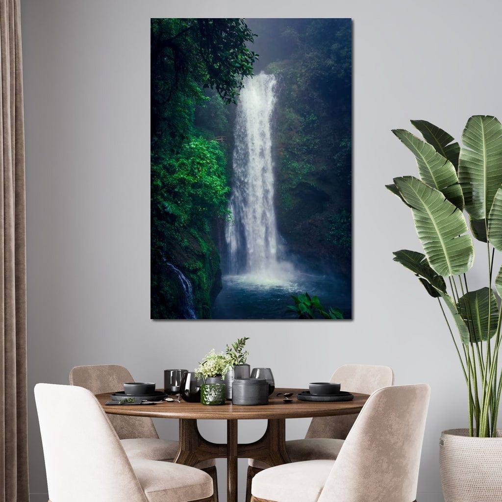 Waterfall in Costa Rica Canvas Wall Art
