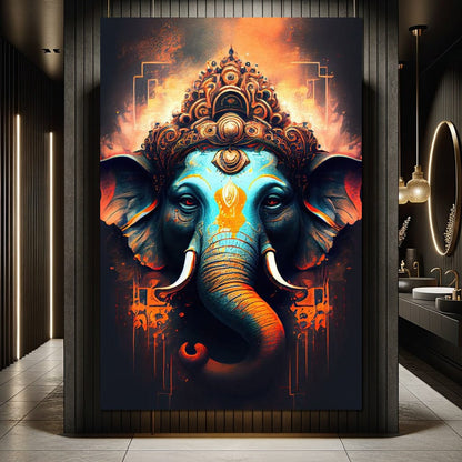 Ganesha's Strength Canvas Wall Art