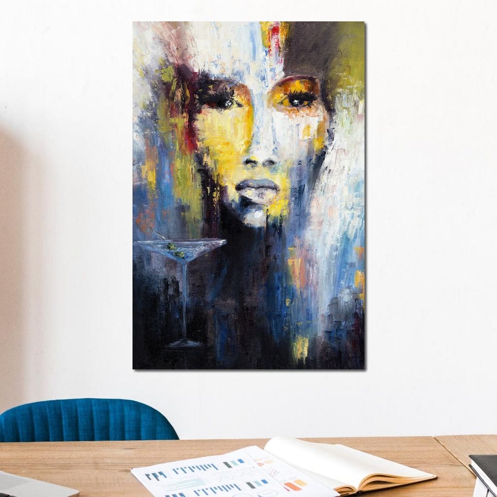 Martini Portrait Canvas Wall Art