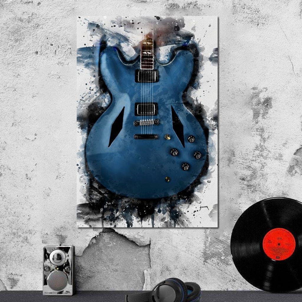 Dave Grohl's Electric Guitar Canvas Wall Art