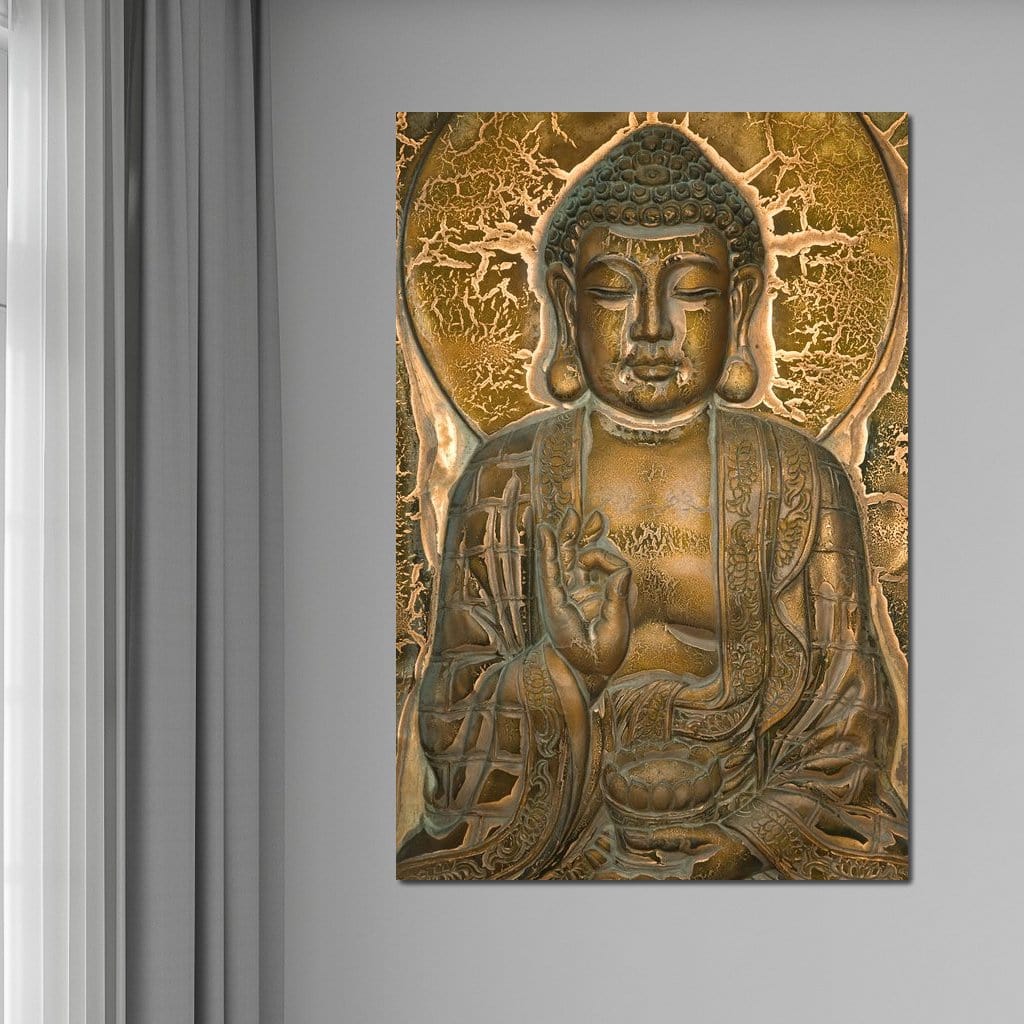Buddhist Mural Canvas Wall Art