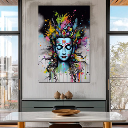Heavenly Shiva Canvas Wall Art