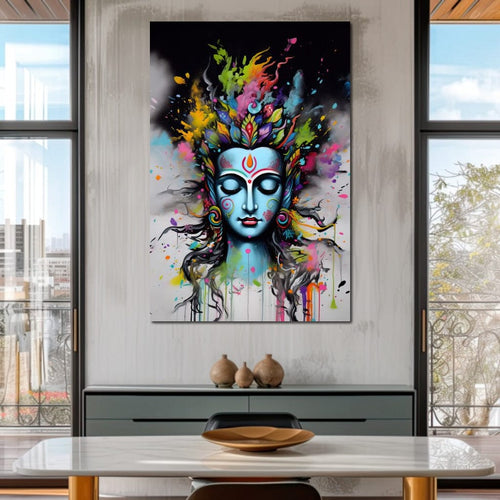 Heavenly Shiva Canvas Wall Art