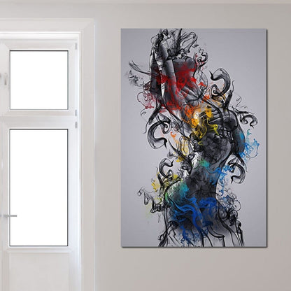 The Smoke Collection 02 Canvas Wall Art