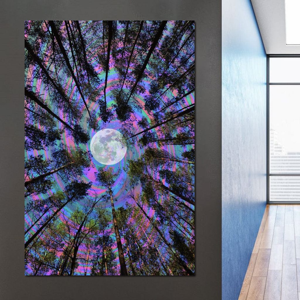 Moon Swirl Canvas Wall Art