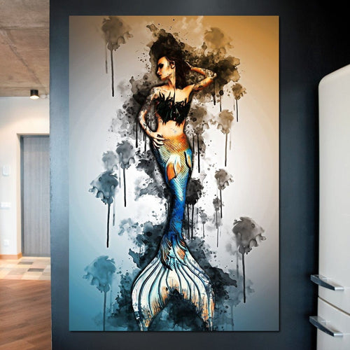 Mermaid Canvas Wall Art