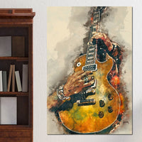 Slash's Electric Guitar Canvas Wall Art