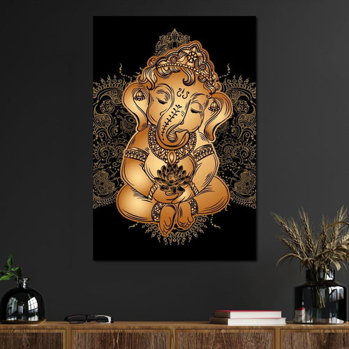 Baby Ganesh Canvas Wall Art