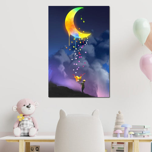 Moon Gift Canvas Wall Art