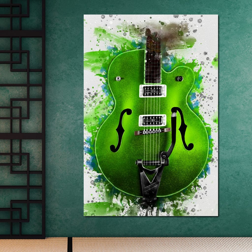 Brian Setzer's Guitar Canvas Wall Art