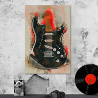 David Gilmour's Guitar Canvas Wall Art