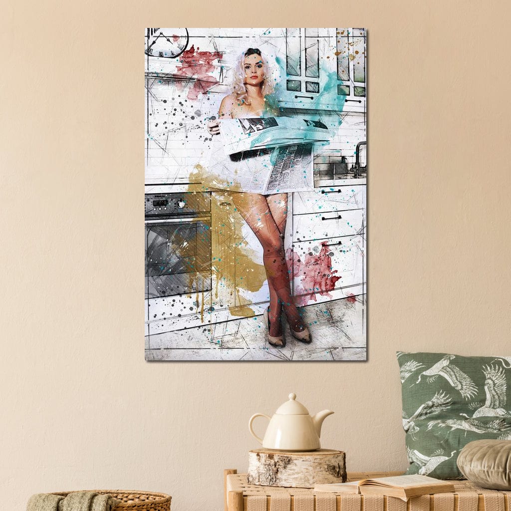 Morning News Canvas Wall Art